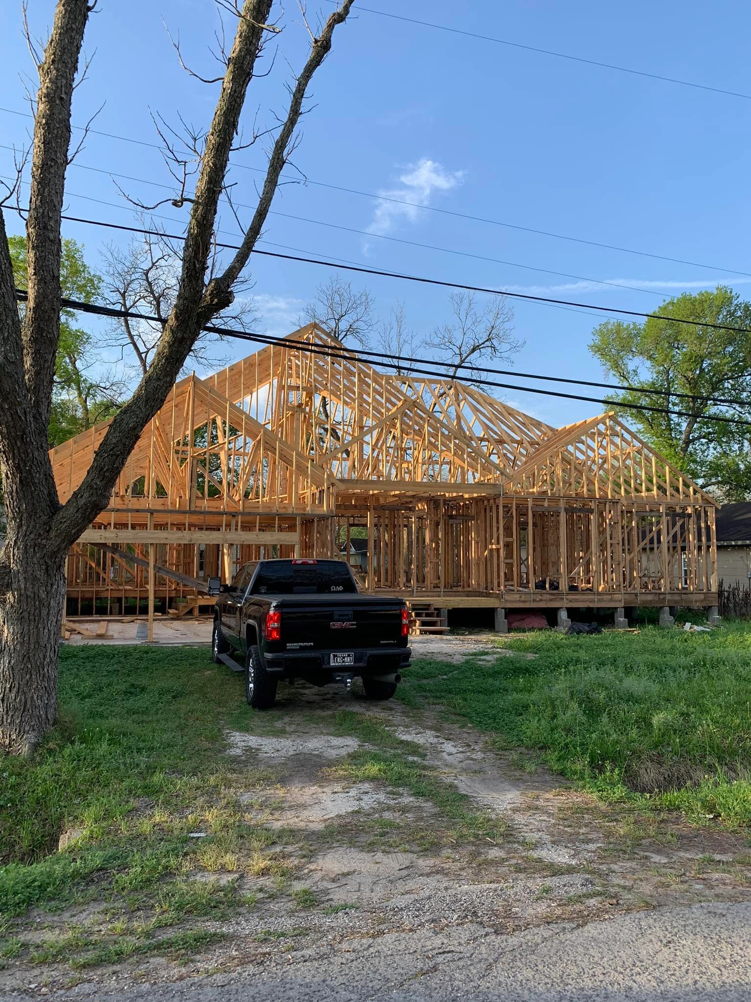 Residential wood frame construction